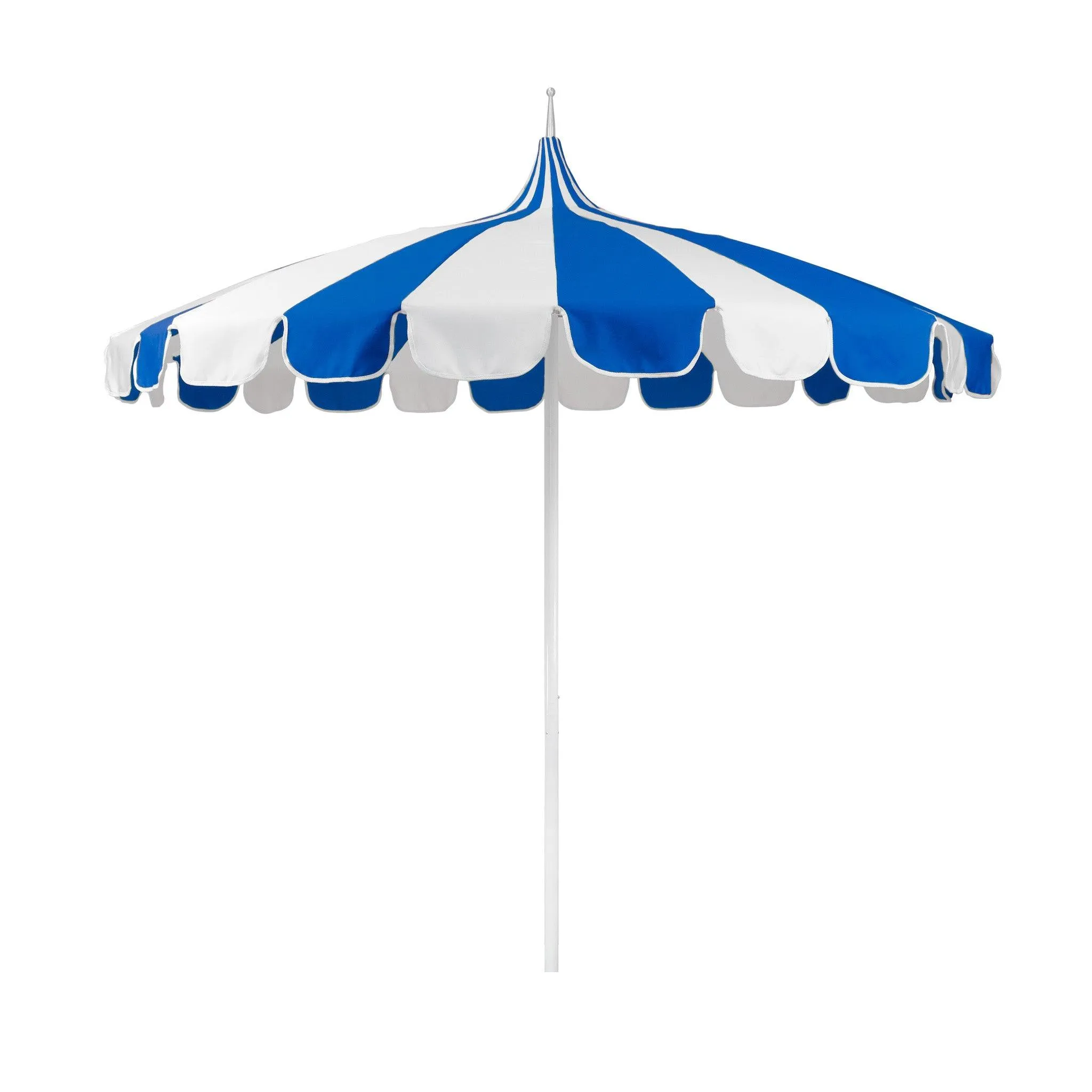 8.5' Pagoda Style Outdoor Umbrella in Pacific Blue