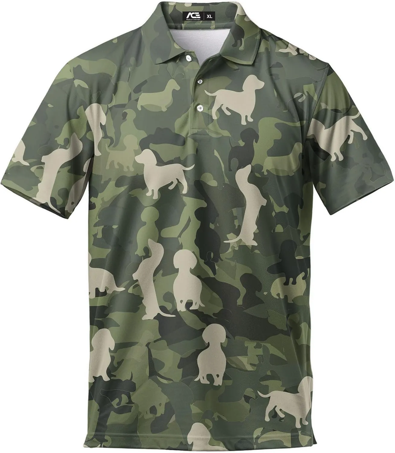 Funny Golf Shirts for Men, Hawaiian Polo Shirts for Men Unisex Casual Shirt Mens Polo Shirts Short Sleeve