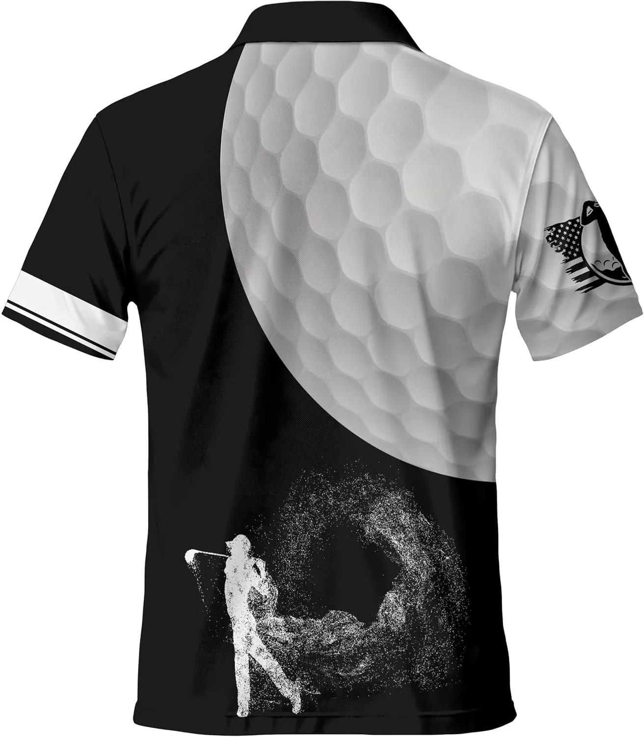 Funny Golf Shirts for Men, Hawaiian Polo Shirts for Men Unisex Casual Shirt Mens Polo Shirts Short Sleeve