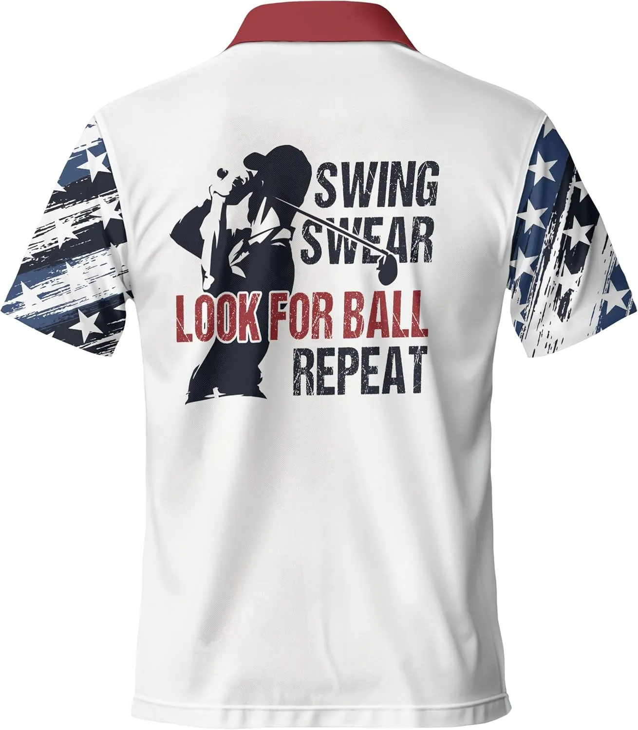Funny Golf Shirts for Men, Hawaiian Polo Shirts for Men Unisex Casual Shirt Mens Polo Shirts Short Sleeve