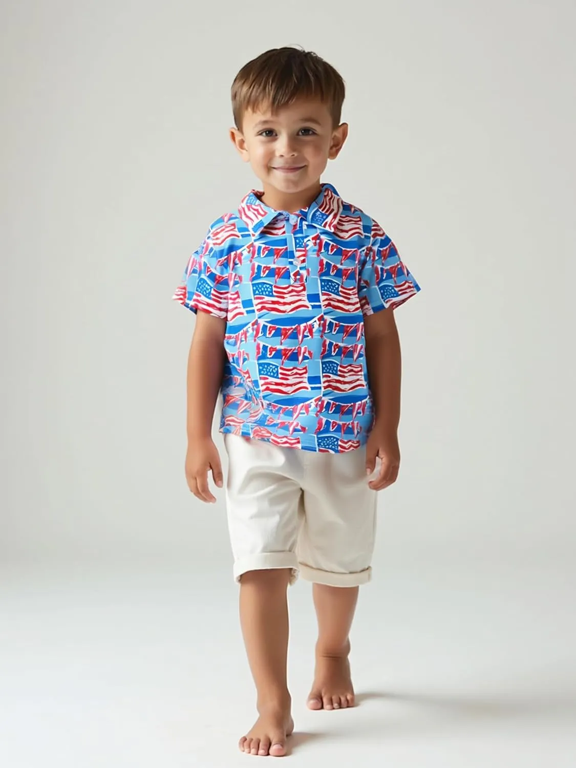 Unique Baby Short Sleeve Collared Boys Polo Shirt, Toddler Kids Polo Shirts
