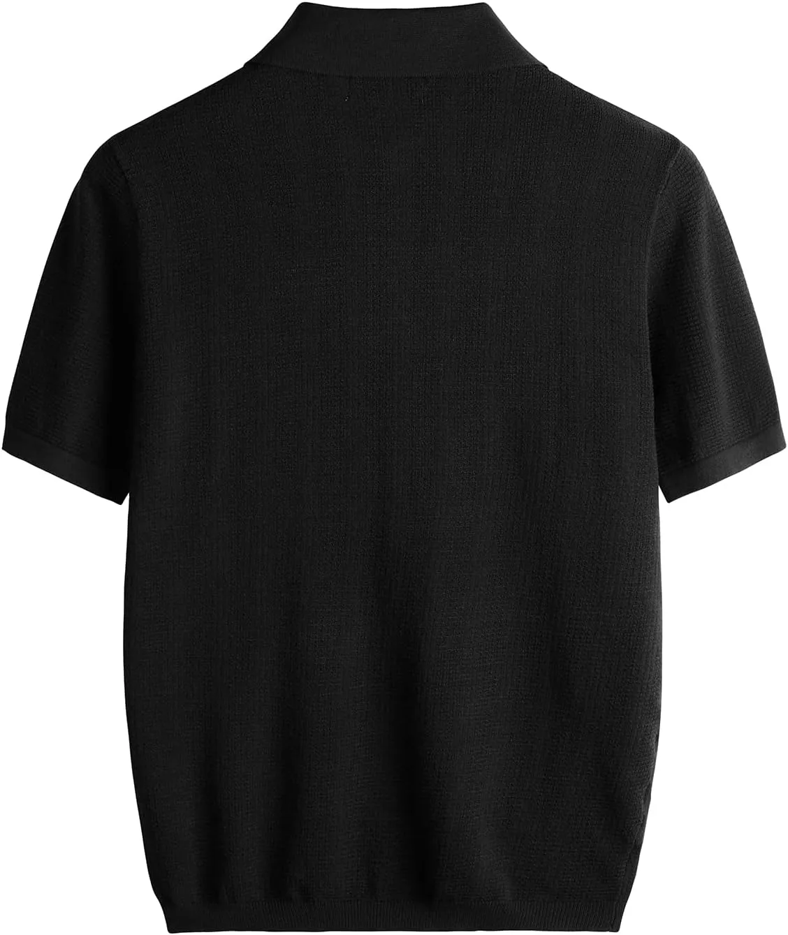 VATPAVE Mens Knit Polo Shirts Casual Short Sleeve Classic Ribbed Golf Shirt