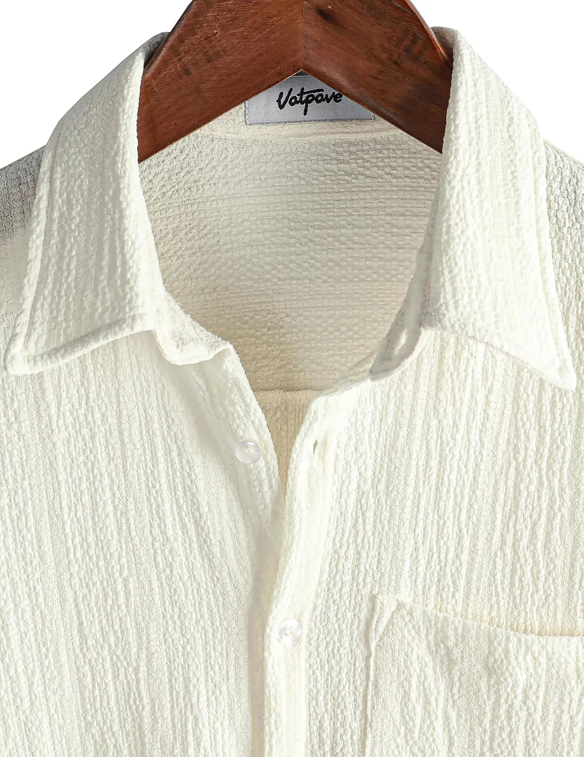 VATPAVE Mens Summer Striped Shirts Button Down Short Sleeve Vintage Beach Hawaiian Shirts with Pocket